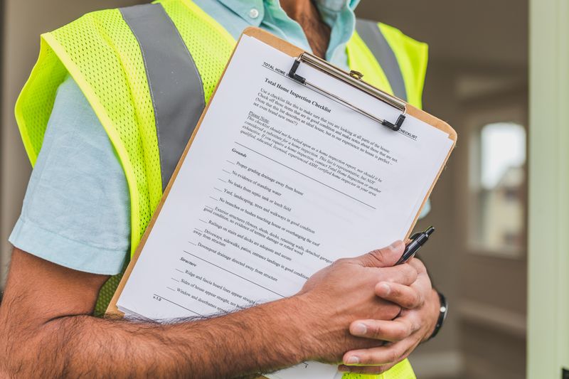 a man holding a home inspection checklist